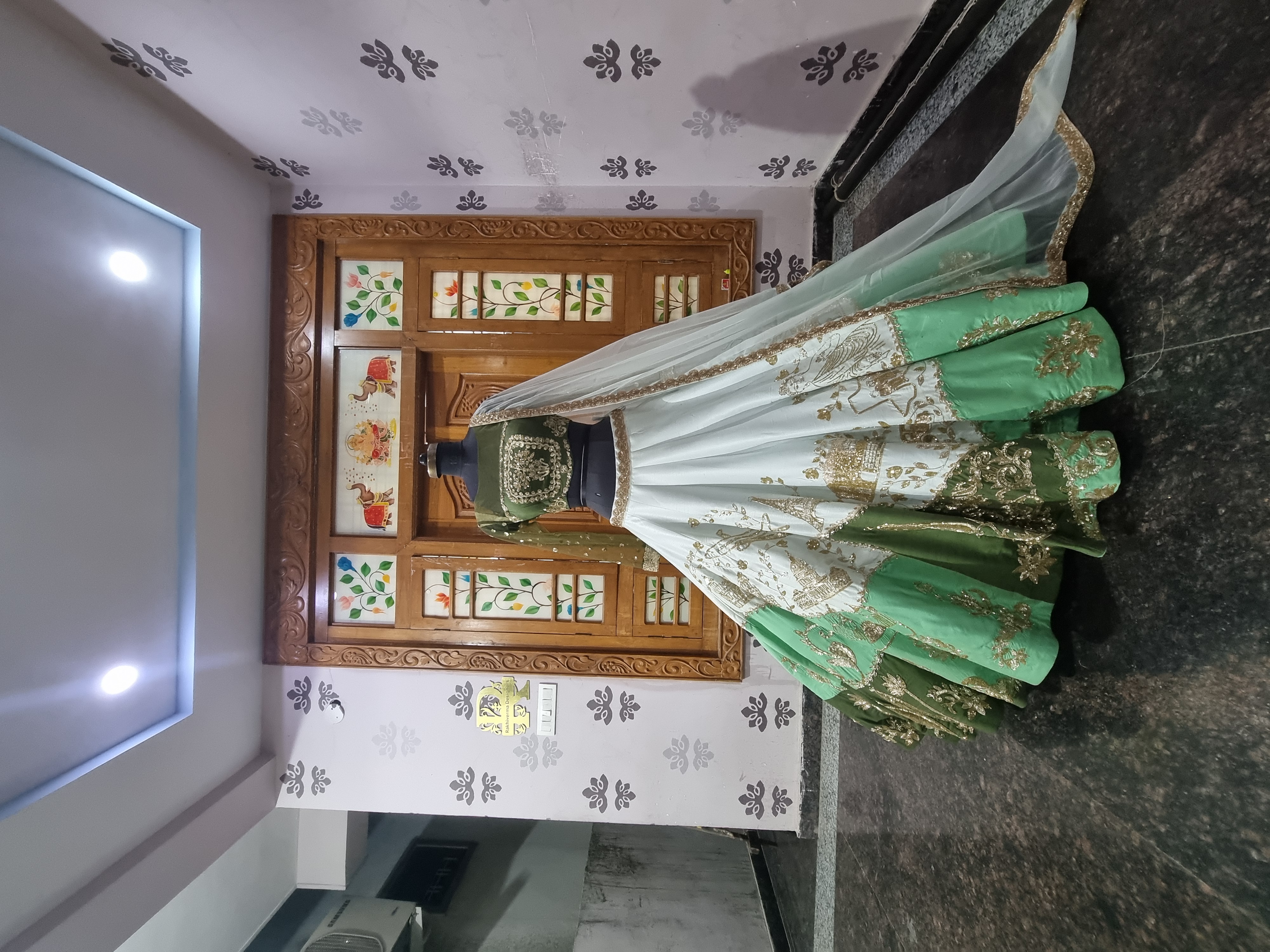 multi colour lehenga