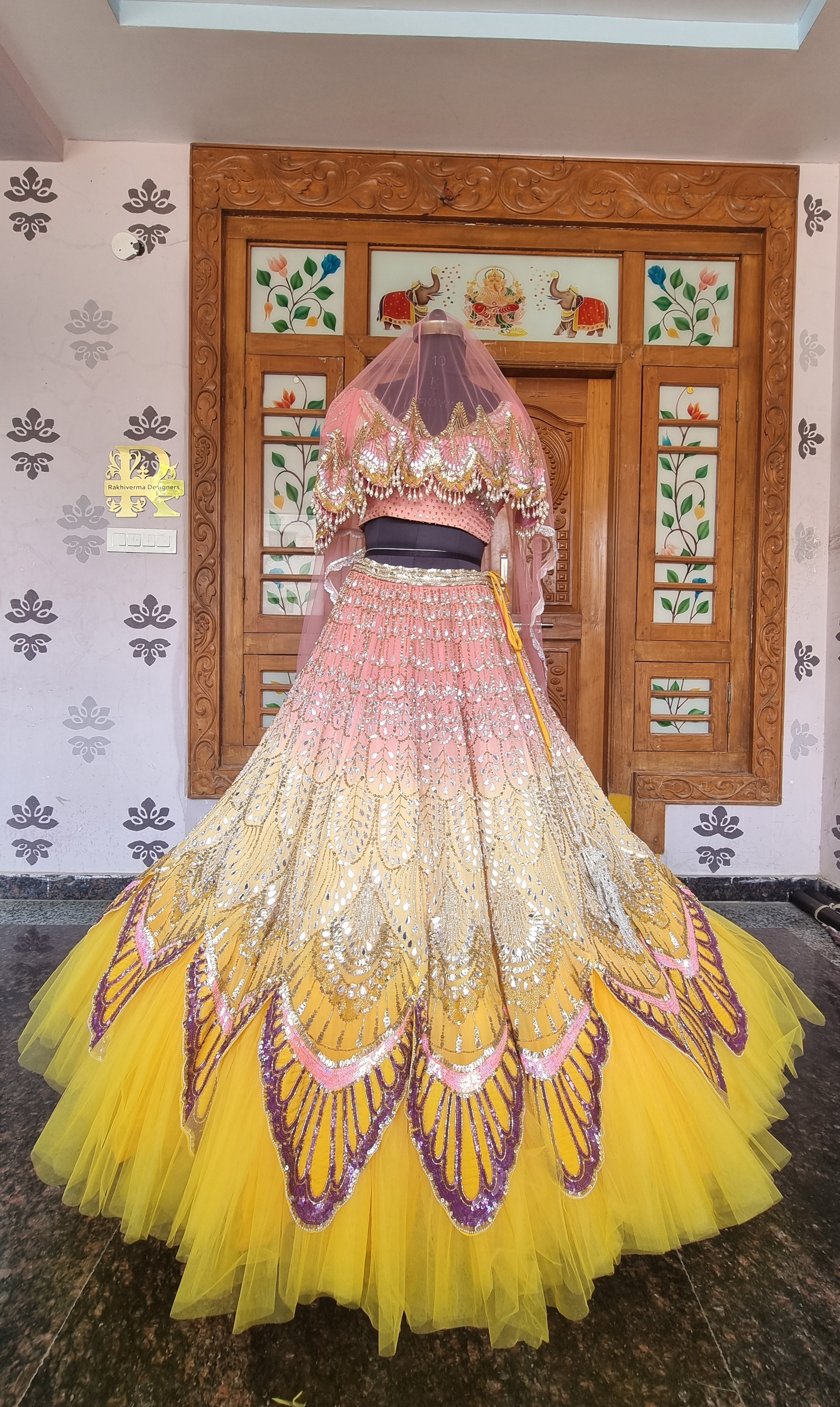 Mirror lehenga