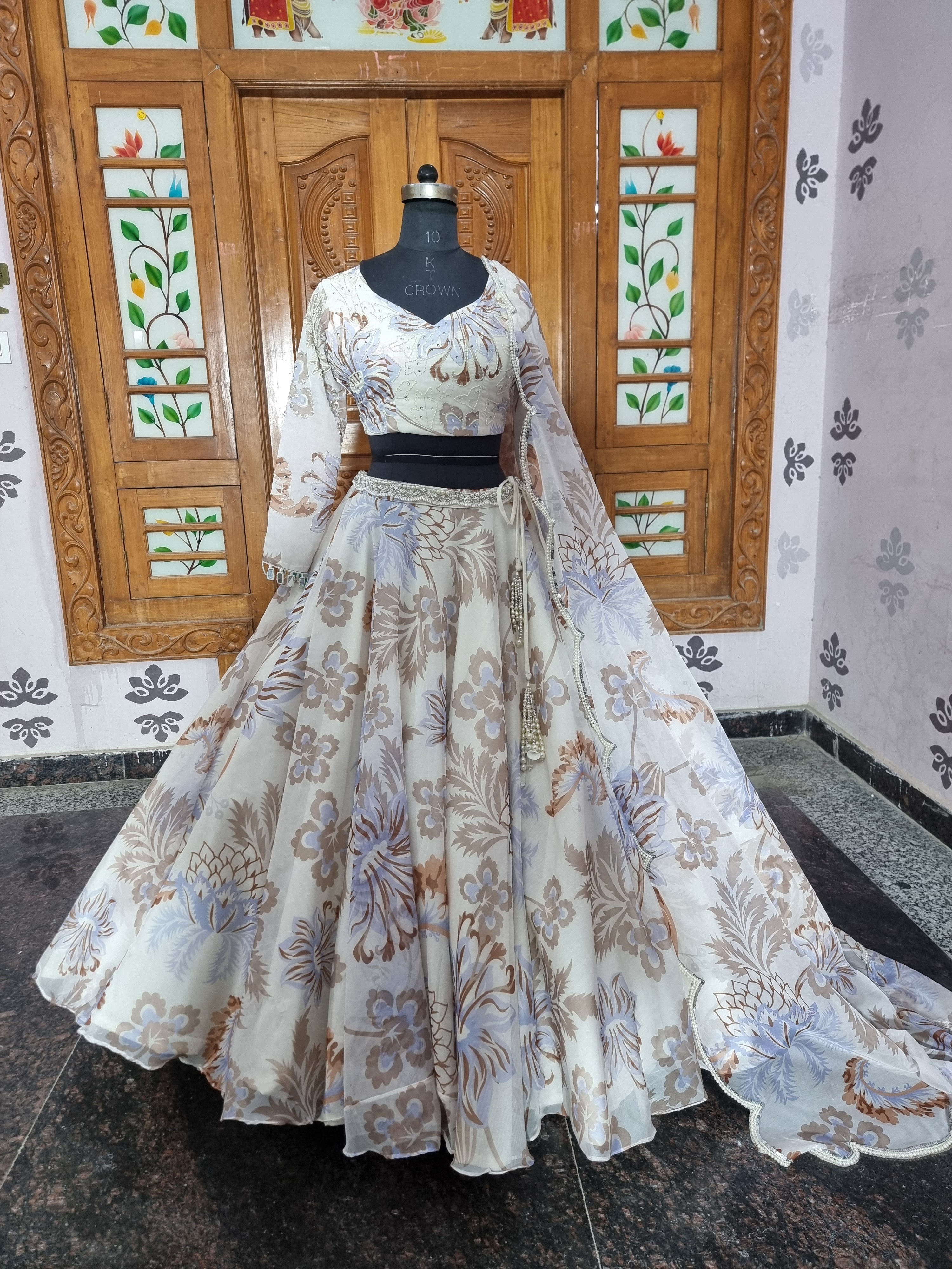 The Lavender Aura Mahima Mahajan-Inspired Digital Print Lehenga