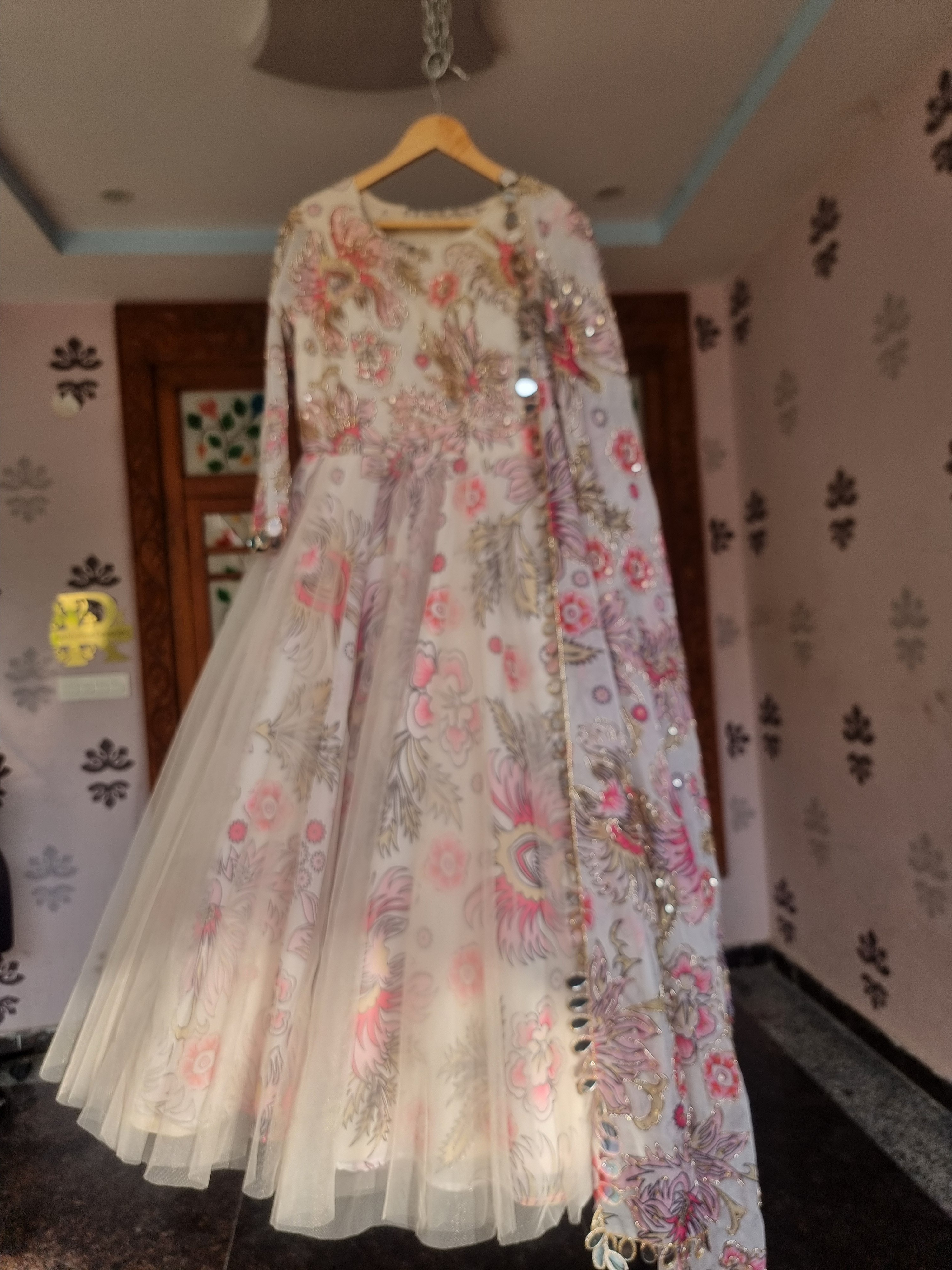 The Gulabi Blossom – Mahima Mahajan Inspired Festive Pink & Mehendi Green Lehenga