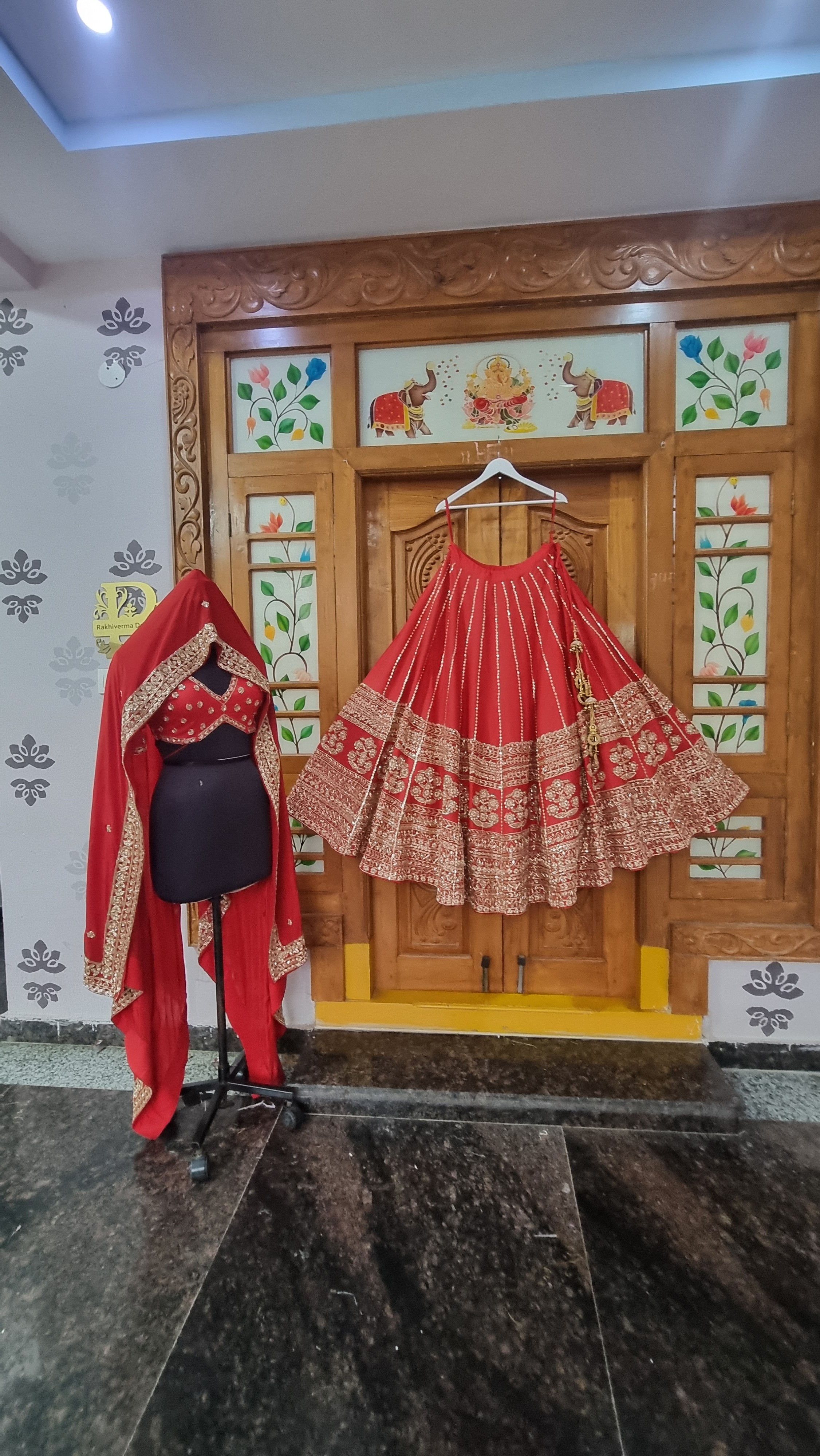 The Crimson Heritage Revival Lehenga
