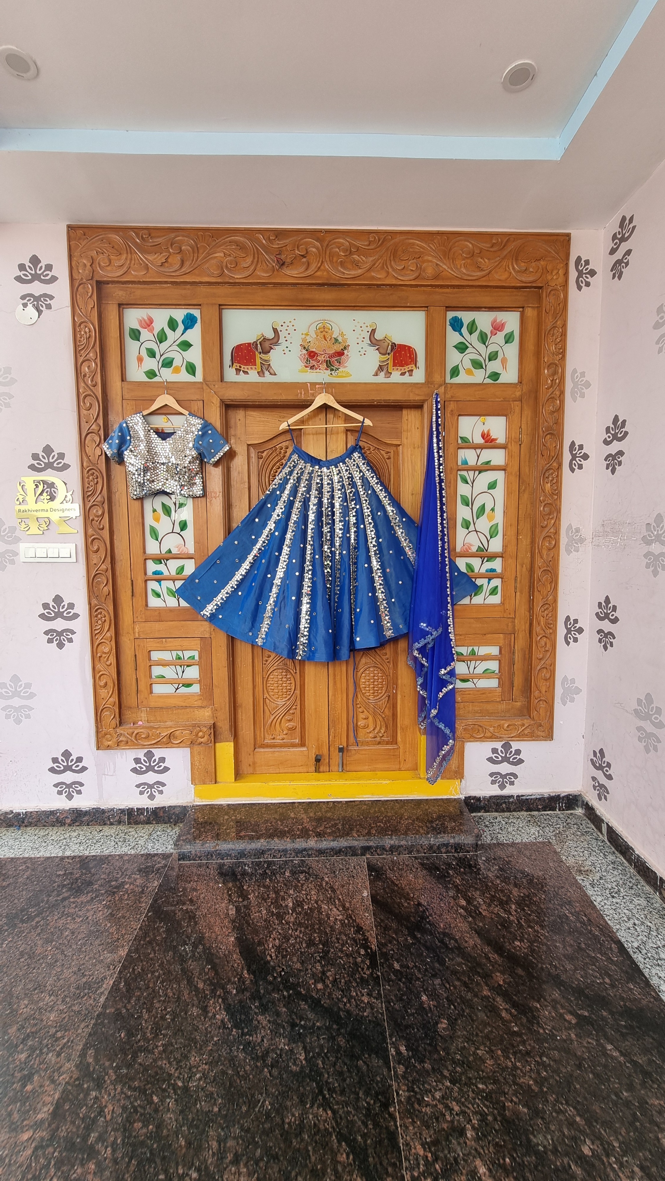The Midnight Sapphire Heritage Bridal Lehenga