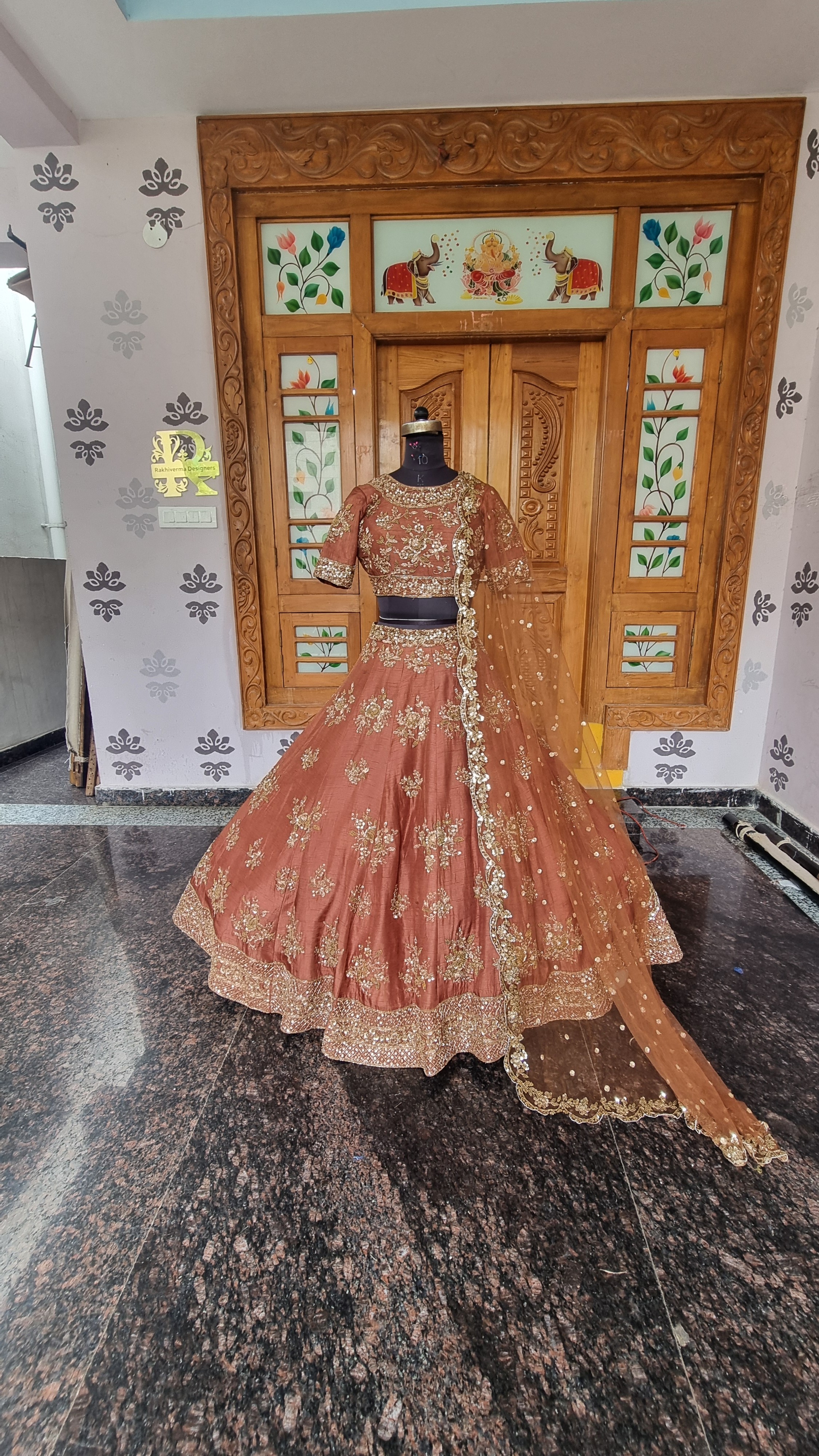 The Emerald Gota Heritage Lehenga