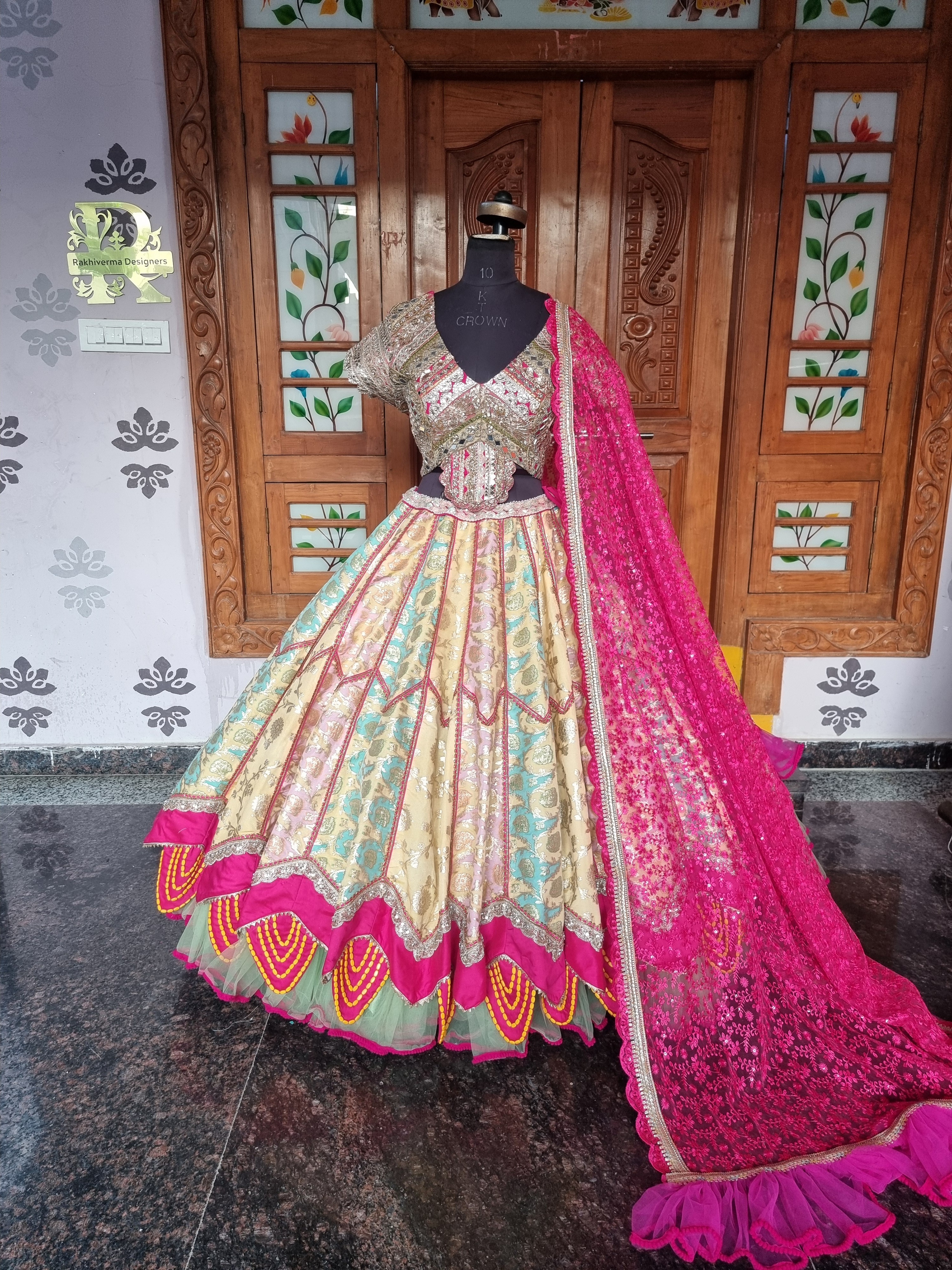 The Mayoor Pankh Sangeet Lehenga