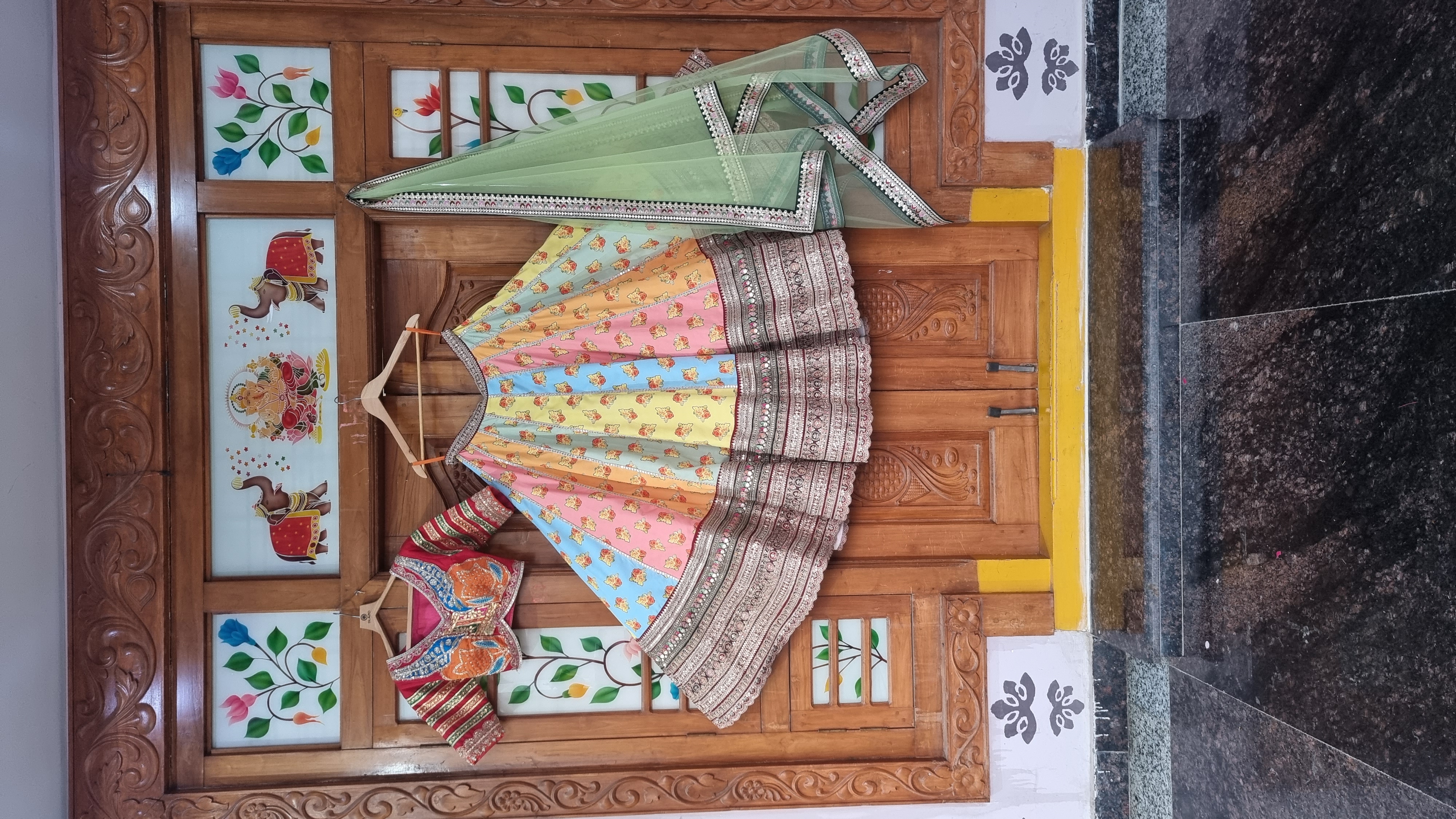 The Vasant Utsav – Heritage Multi-Color Patchwork Festive Lehenga