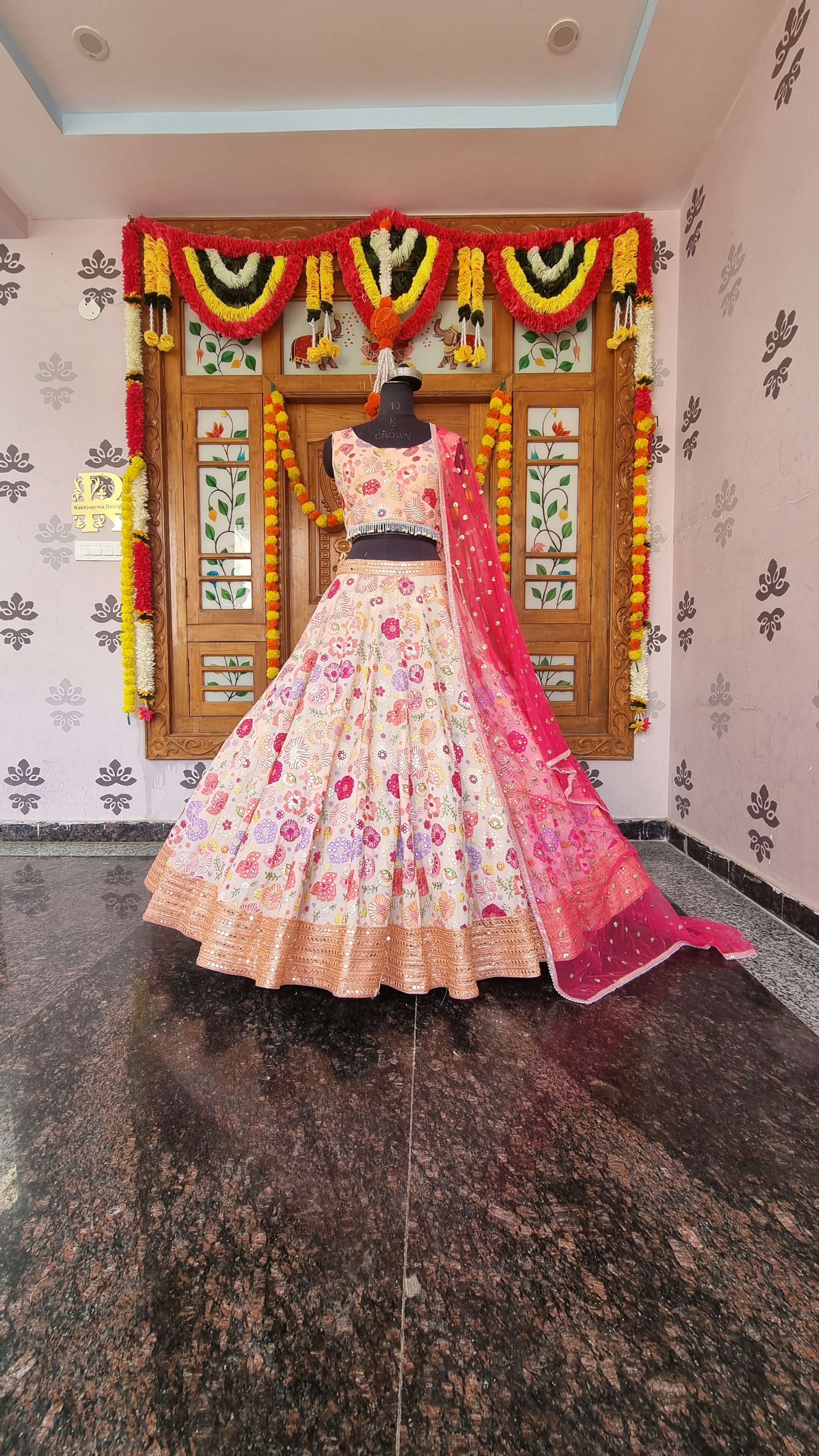 The Gitanjali Flora Bridal Lehenga