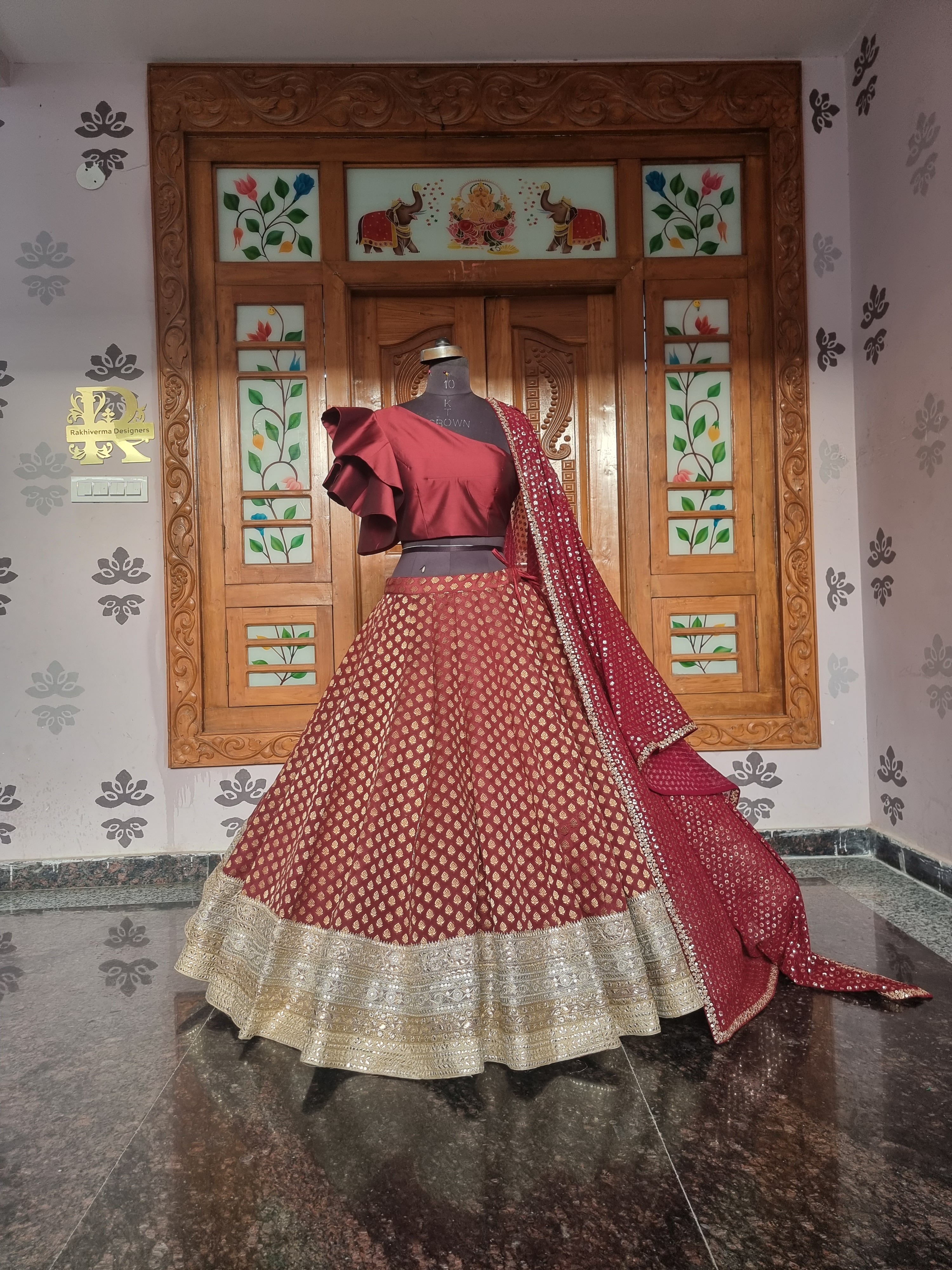 Hand-loomed Pure Katan Silk & Fine Banarasi Brocade