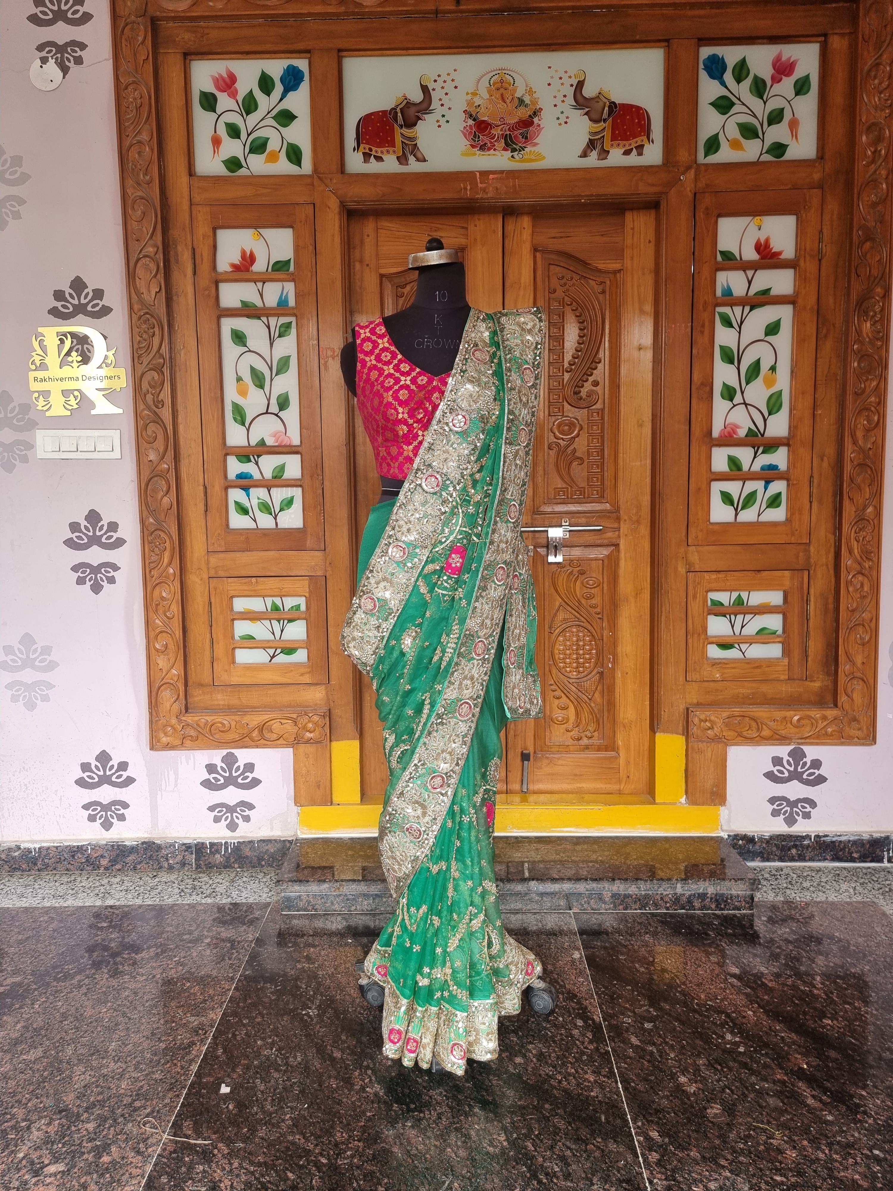 The Vasundhara Zardozi & Aari Saree