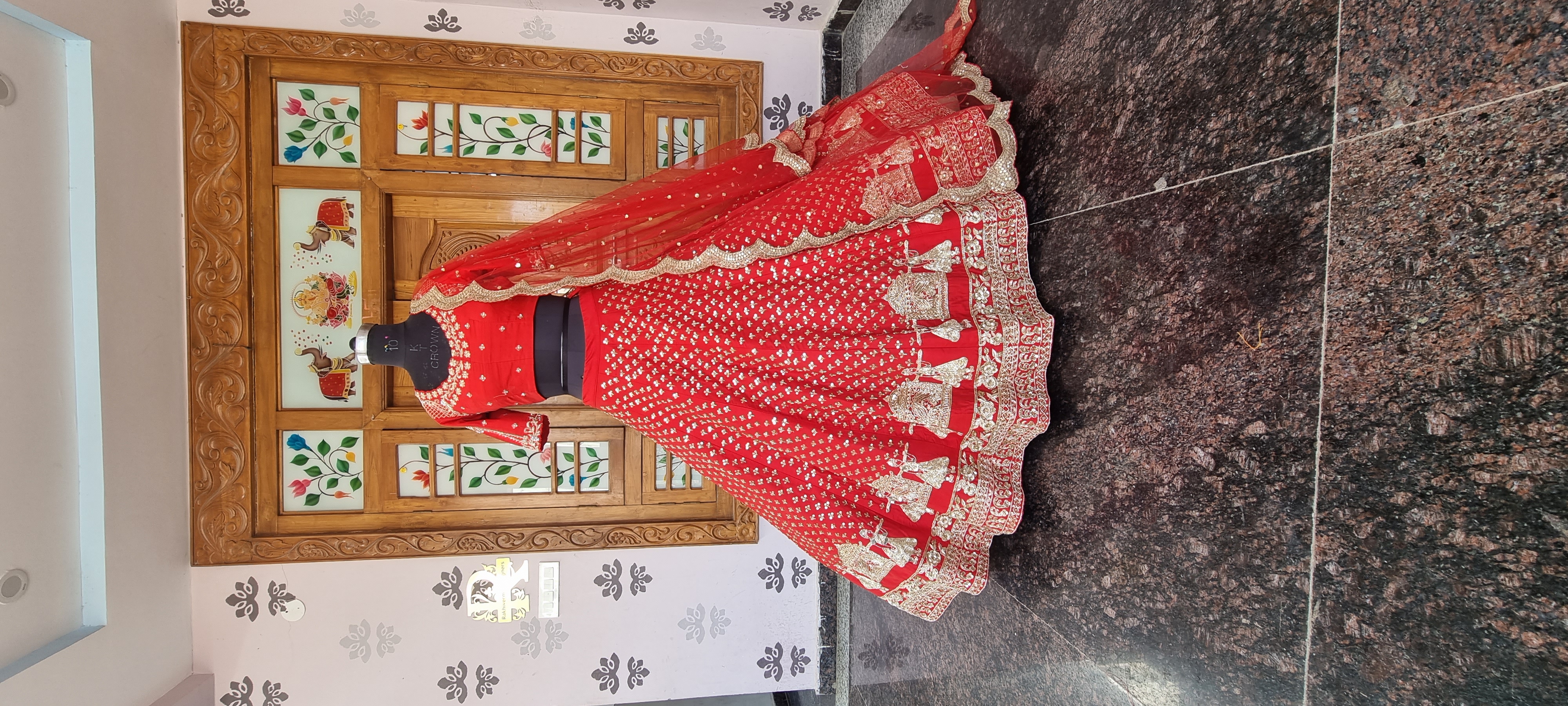 The Palki Utsav: Hand-Embroidered Bridal Lehenga