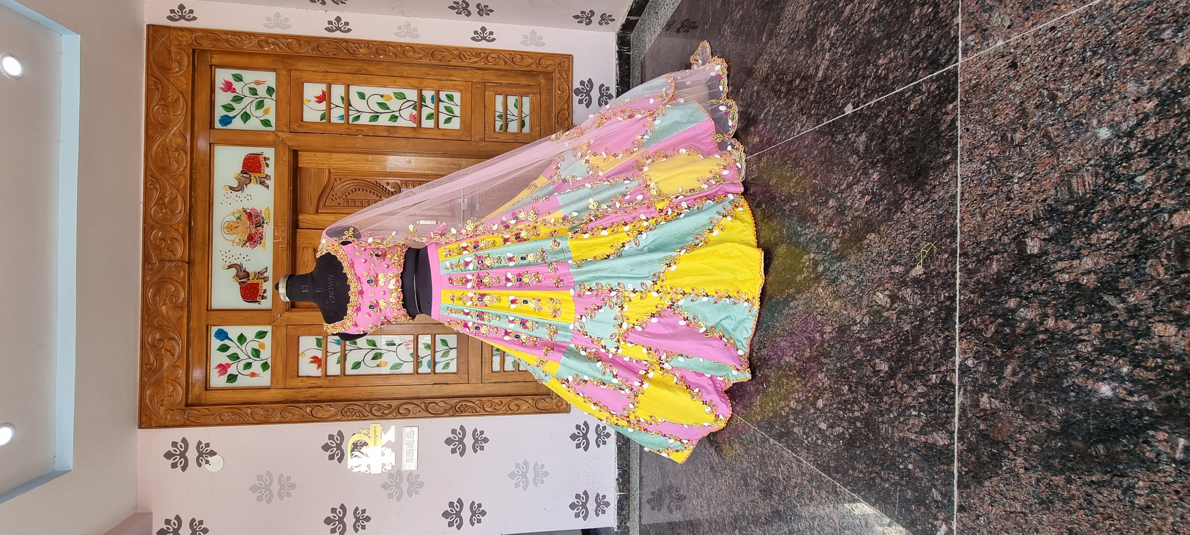 The Pastel Pop: Papa Don't Preach Inspired Sculptural Lehenga