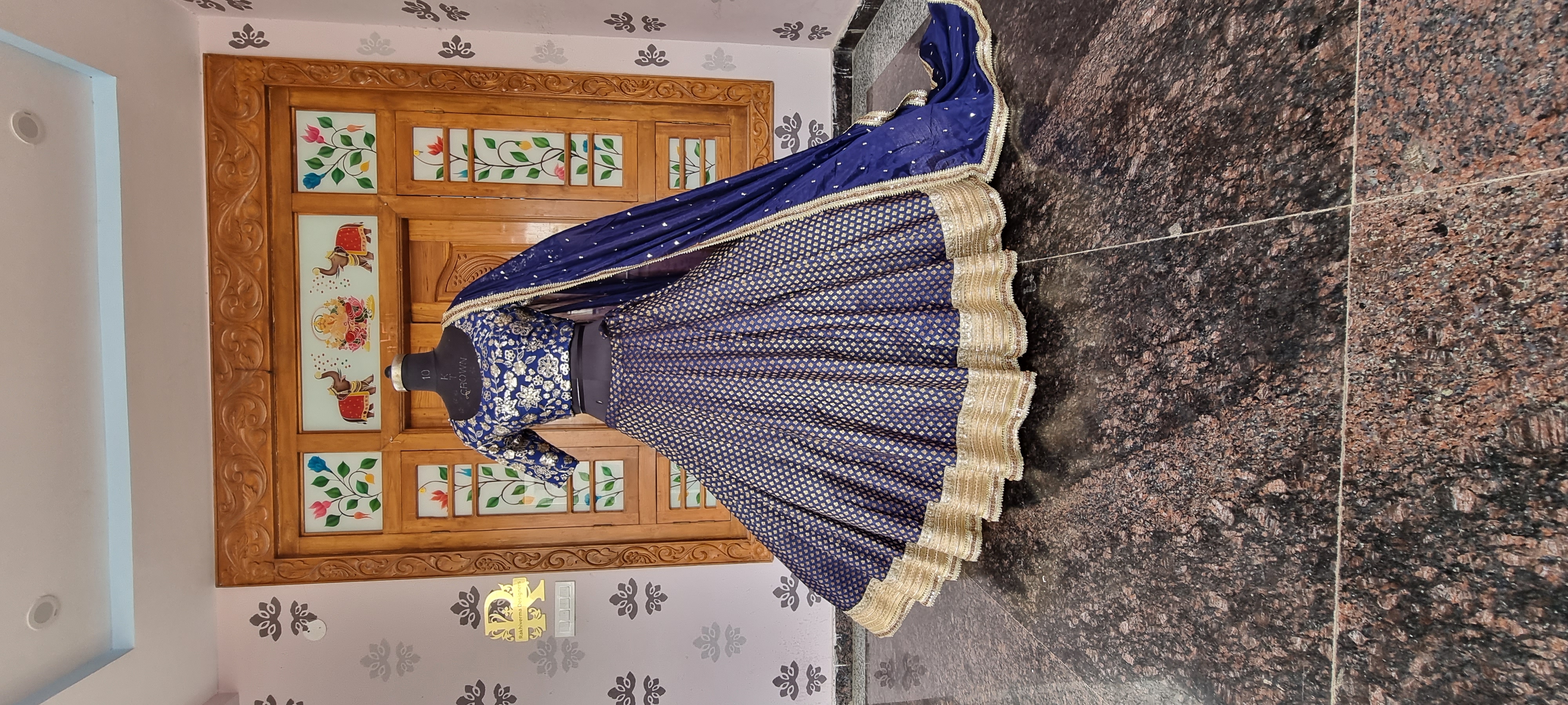 The Royal Midnight Banarasi Brocade Lehenga