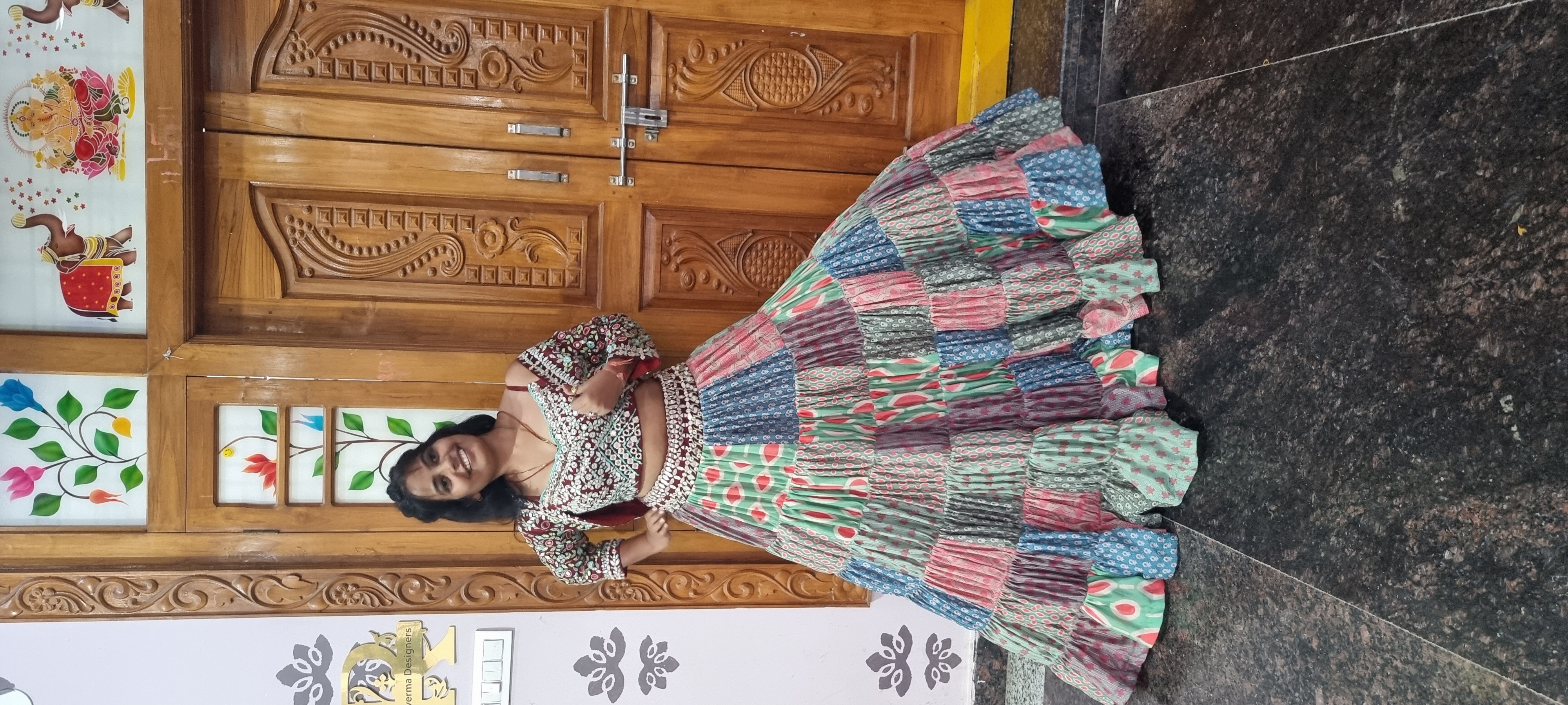 The Anita Dongre Inspired Rangila Tiered Floral Lehenga Set