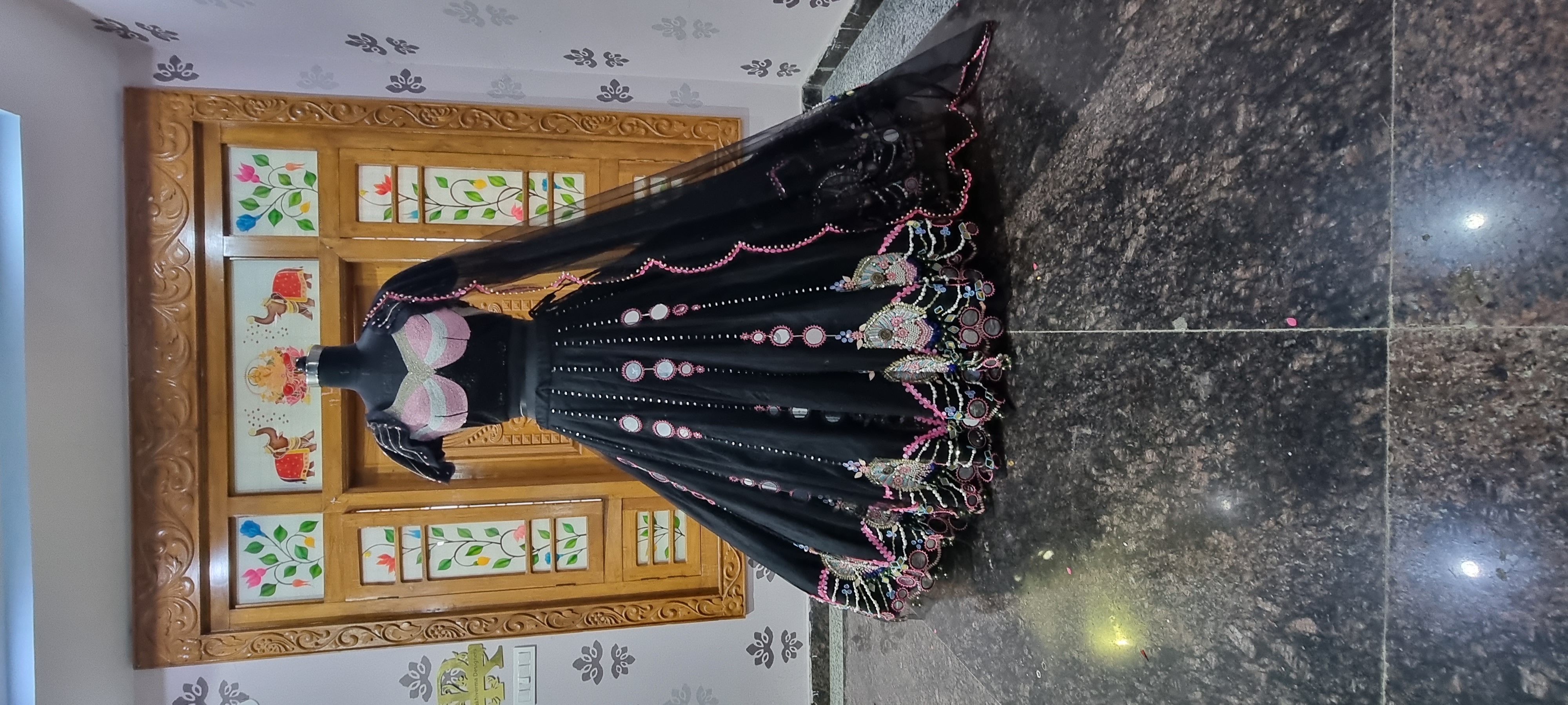 The Midnight Eclipse Papa Don’t Preach Inspired Lehenga1