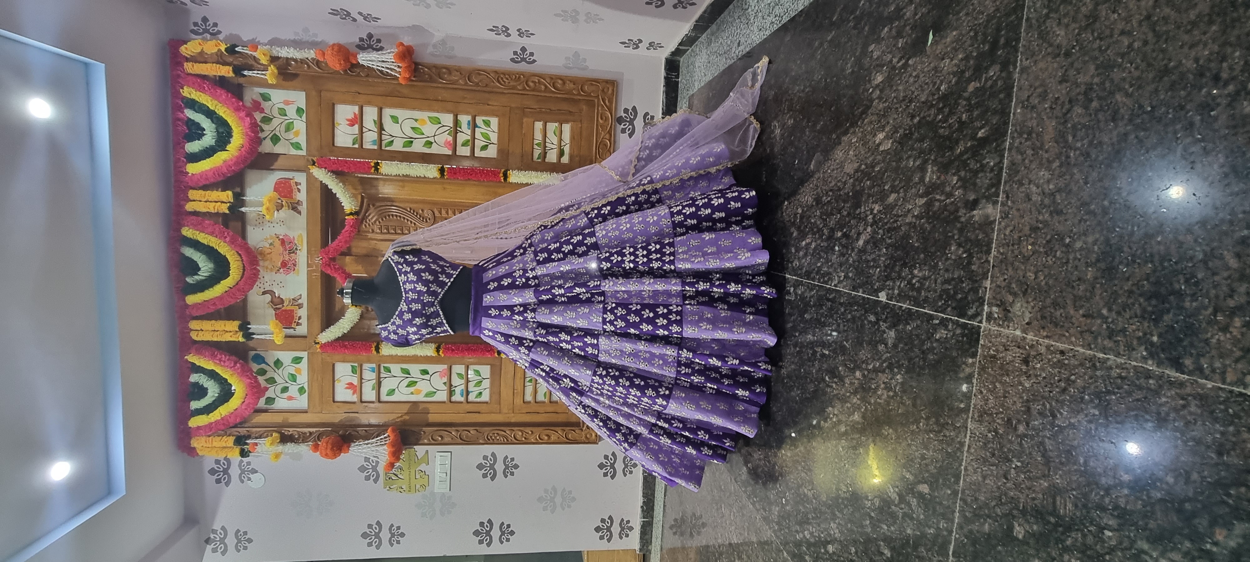 The Royal Velvet Orchid Mirror & Sequin Embellished Lehenga